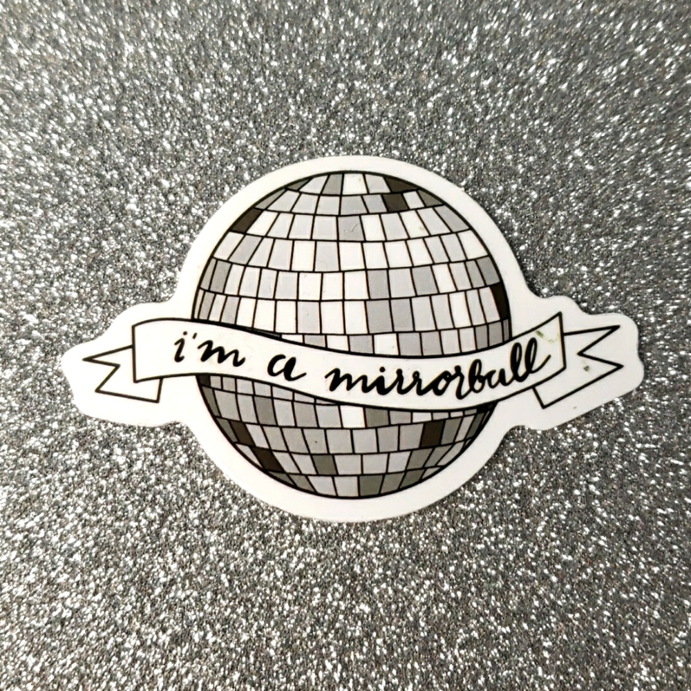 10/$10 Taylor Swift FOLKLORE Waterproof Sticker Mirrorball